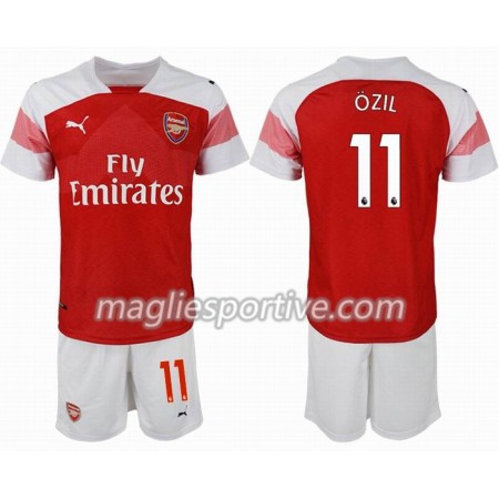 Completo Calcio Arsenal OZIL 11 Bambino Divisa Prima 2018/2019